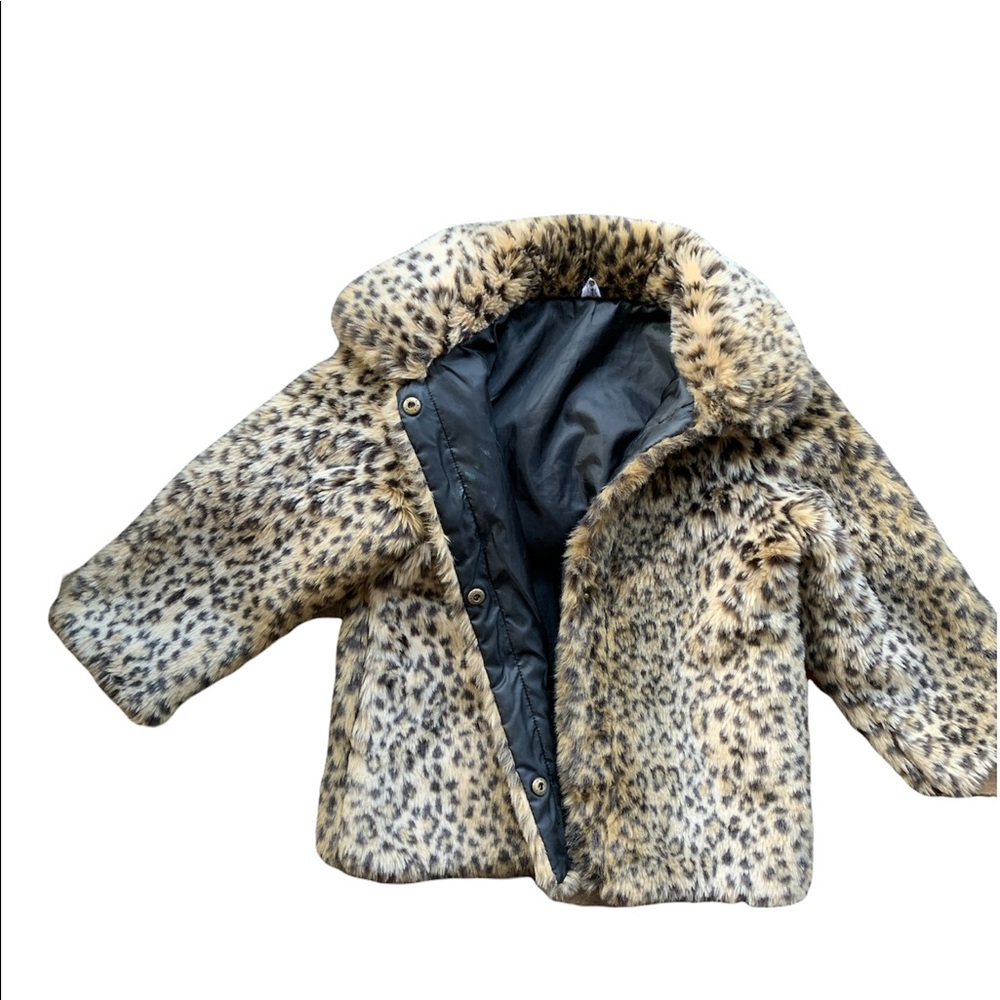Adorable Kids lined fake furry jacket - size 7-8-9